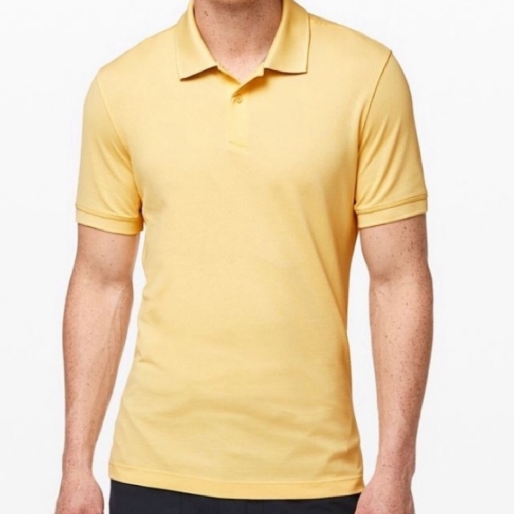 Lululemon NWT Tech Pique Polo, yellow